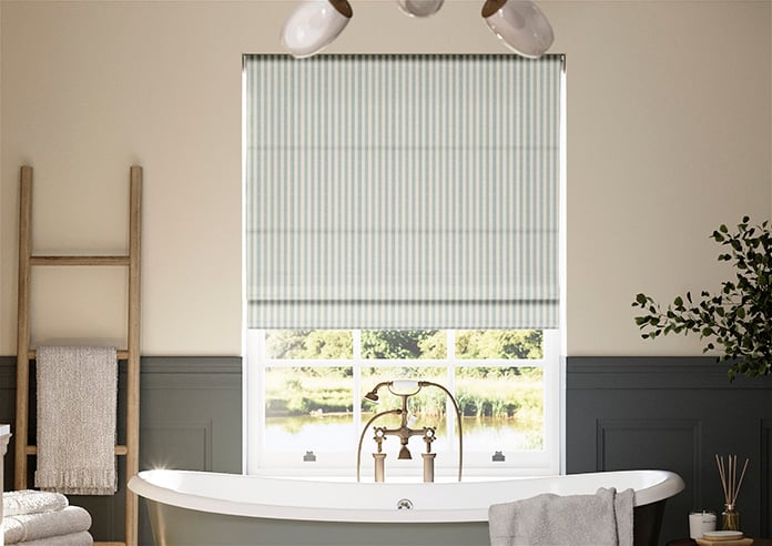 Emily Bond Cornish Stripe, Duckegg - Twist&Fit Roman Blind - Image 3